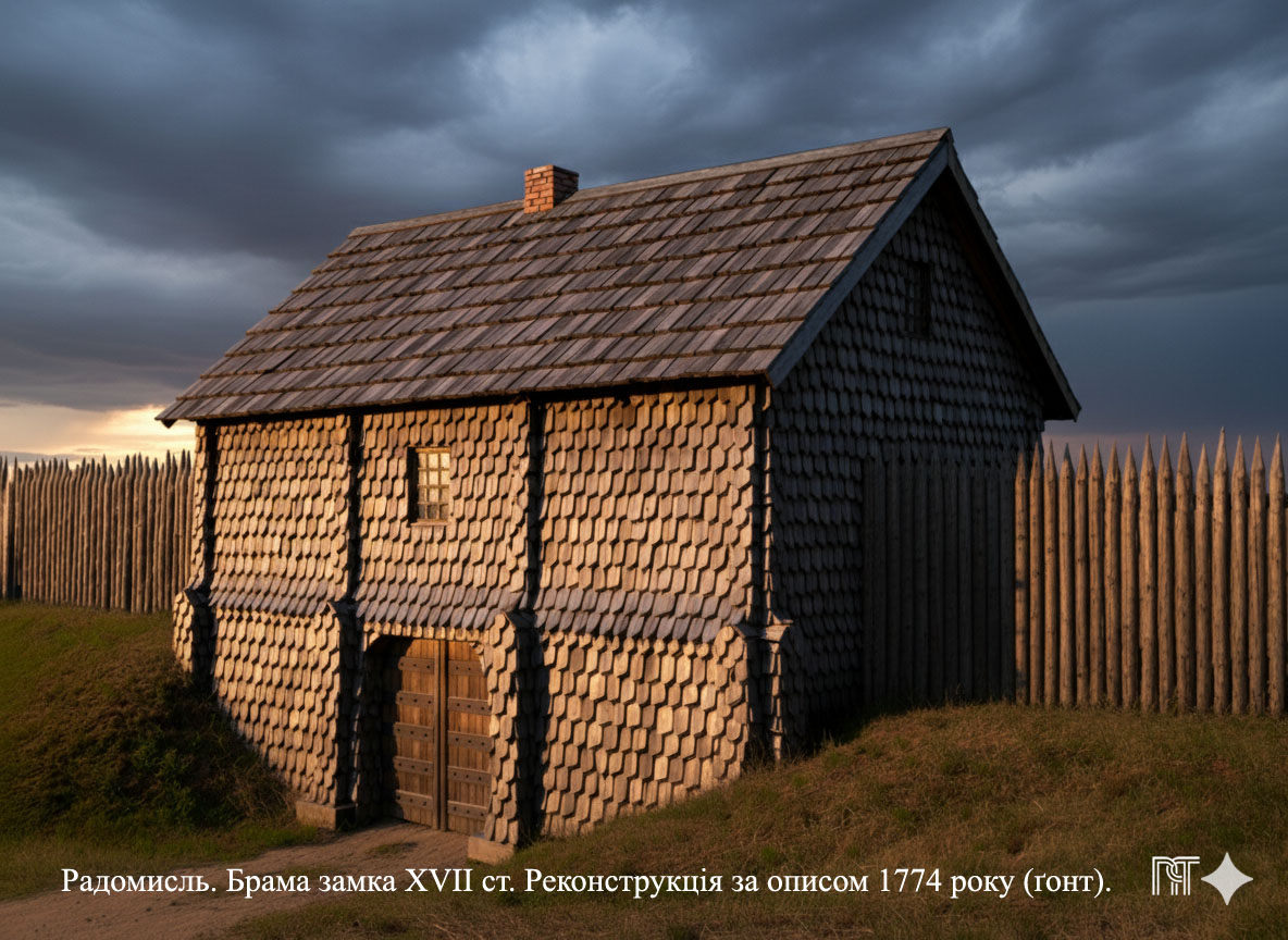 Брама оббита гонтом